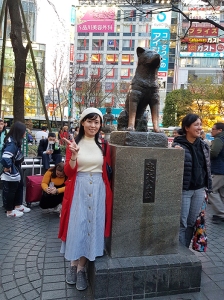 hachiko statue, shibuya
